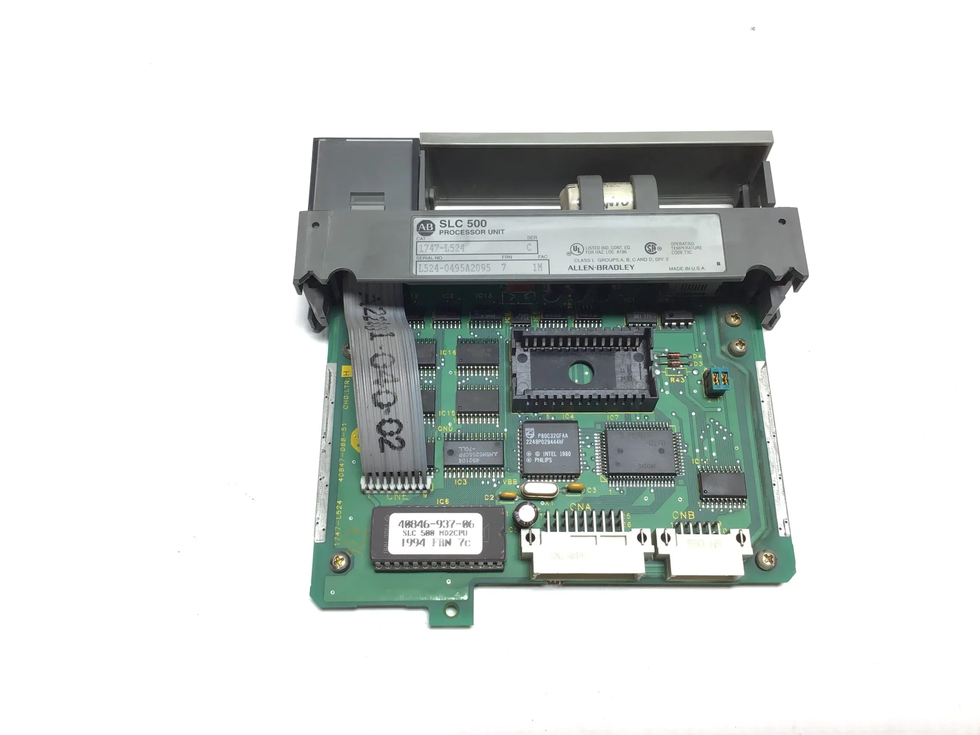 Allen-Bradley SLC 500 Processor Unit Cat No: 1747-L524 Series C FRN 7
