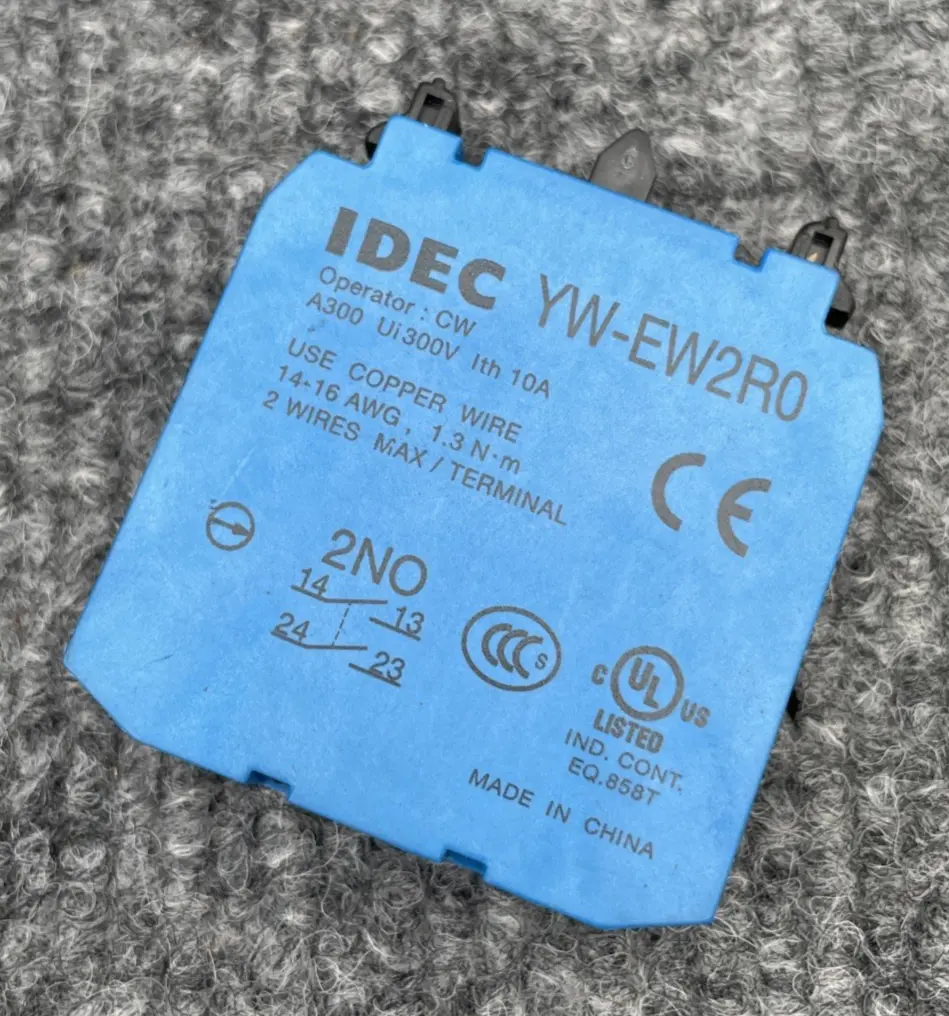 New | in-Stock IDEC YW-EW2R0 Contact Blocks California US | Davliegogo LLC #1706489