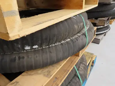 Jason 4470 Dry Bulk Material Suction Hose 4" ID x 49' Gum Rubber 75 PSI