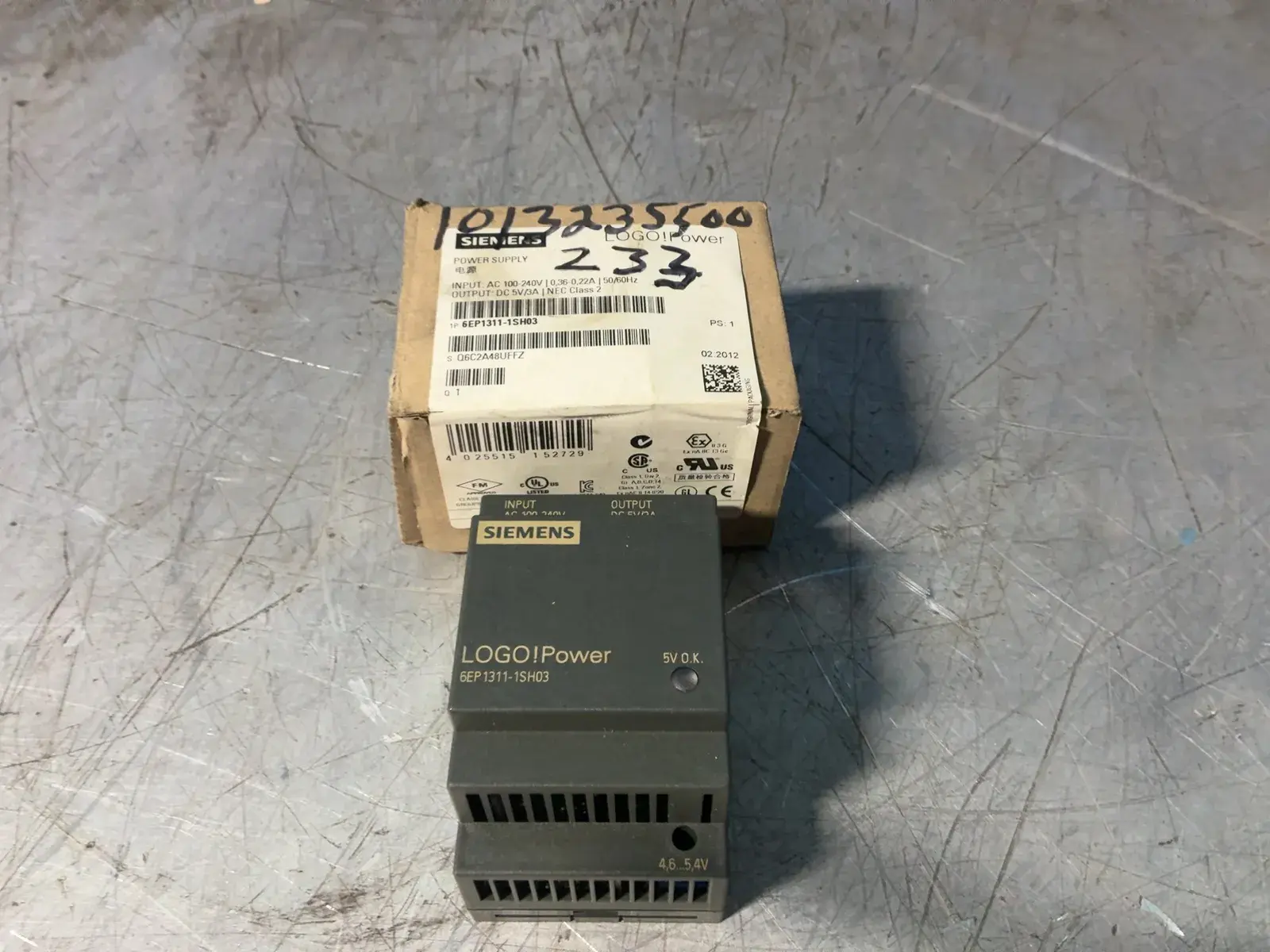 Used 2012 SIEMENS 6EP13111SH03 PLC Power Supplies Ohio US | HGR 24 #1085091