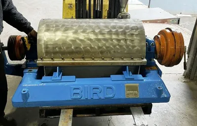 (3) Bird 18 x 28 solid bowl decanter centrifuges, 316SS.