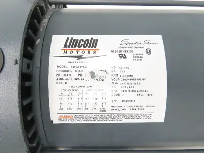 Used LINCOLN MOTORS _UNKNOWN_ A.C. Motors Indiana US | Arrow Industrial #1368145