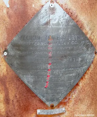Used PATTERSON KELLEY _UNKNOWN_ Double Cone - V Rotary Vacuum Dryers Illinois US | Aaron Equipment #1512891