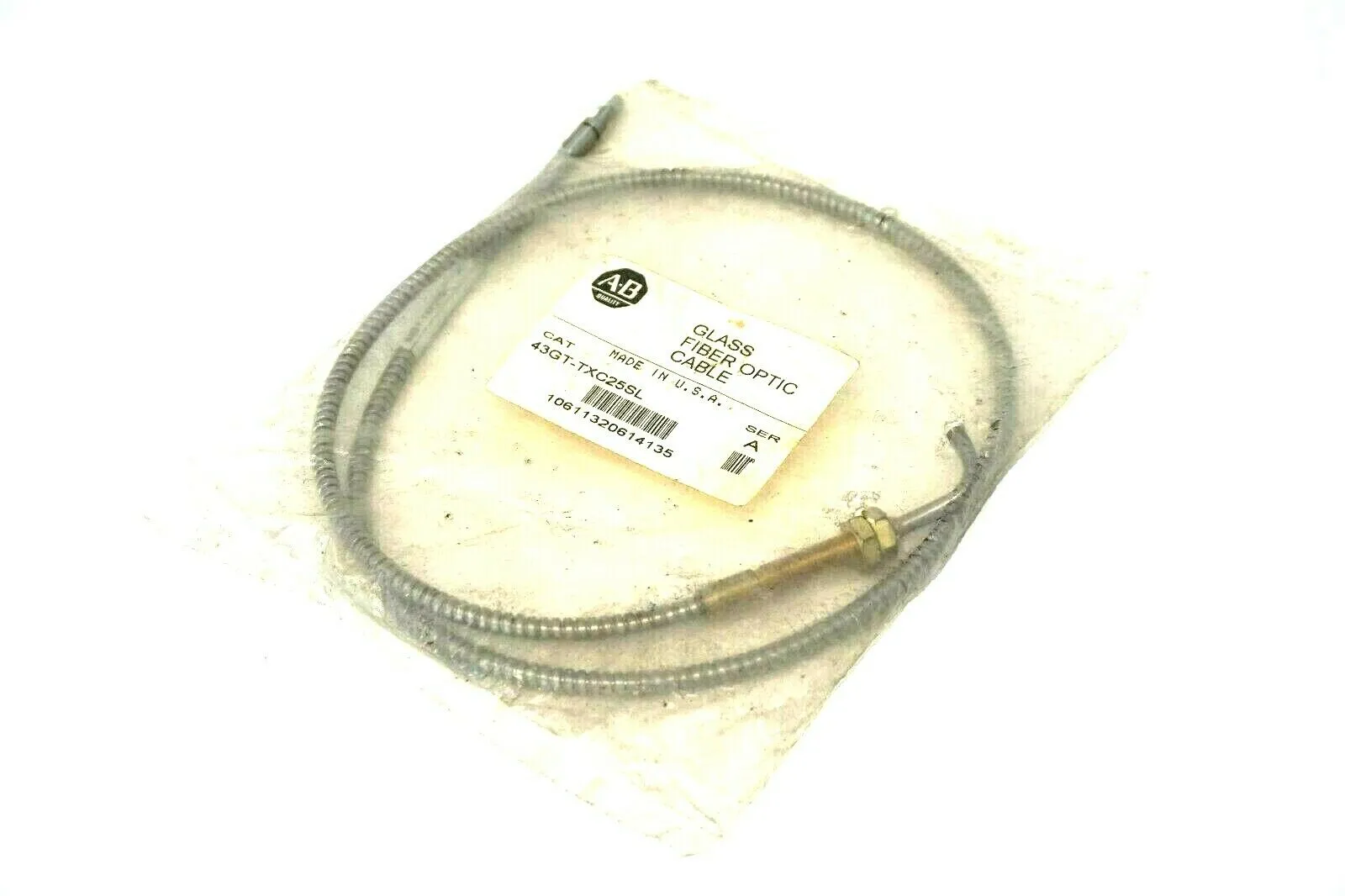 NEW ALLEN BRADLEY 43GT-TXC25SL FIBER OPTIC CABLE SER.A 43GTTXC25SL