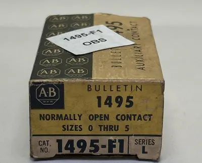 New | in-Stock ALLEN-BRADLEY 1495-F1 Miscellaneous Equipment (Electrical & Power) Ohio US | Surplus Asset Holdings #1245327