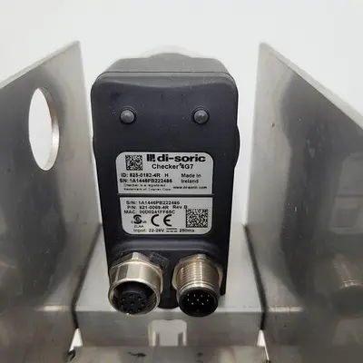 USED DI-SORIC VISION SENSOR WITH ENCLOSURE DI-SORIC CHECKER 4G7 821-0069-4R REV B