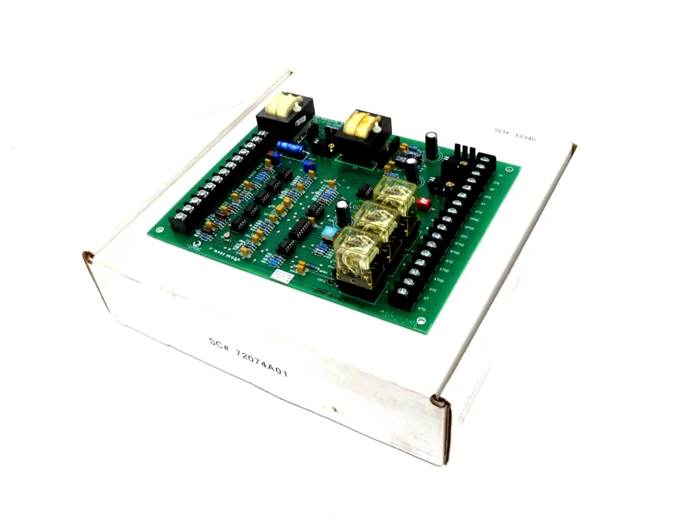 NEW AJAX MAGNETHERMIC 72074A01 TEMP/PRESSURE MONITOR BOARD U-01-0595