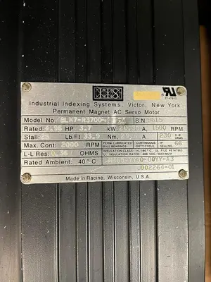 USED INDUSTRIAL INDEXING SYSTEMS BLM7-R3700-1024
