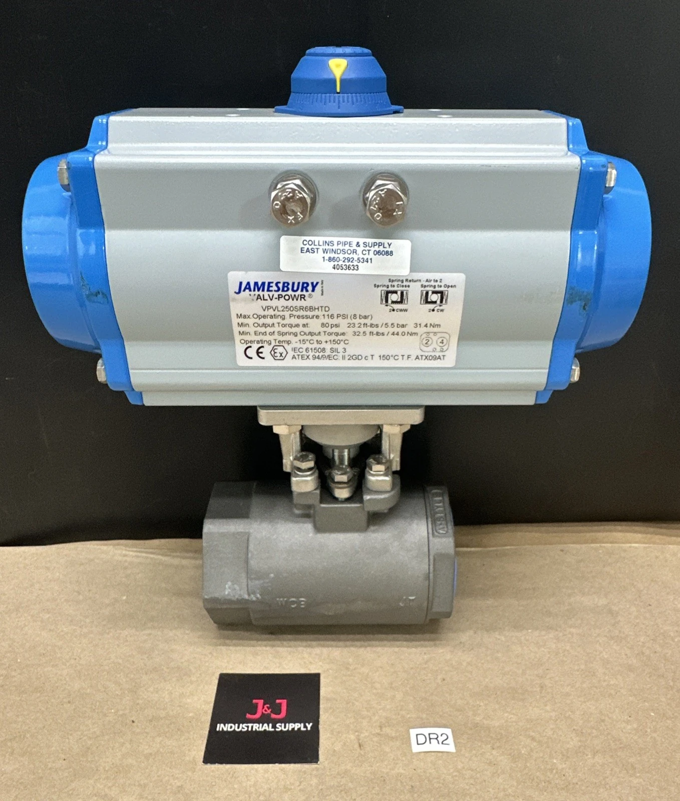 NEW Jamesbury VPVL250SR6BHTD