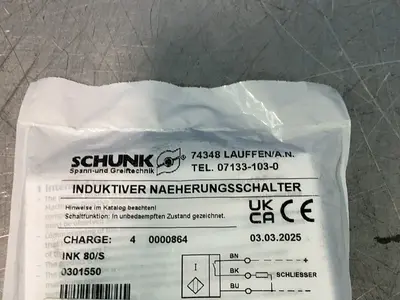 New | in-Stock 2025 SCHUNK INK 80S Proximity Sensors Ohio US | HGR 24 #1323808
