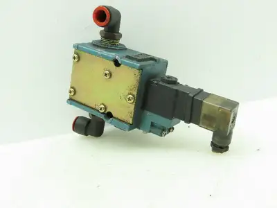 Mac 130B-111JD Solenoid Valve With 56C-13-112CA Manifold Block