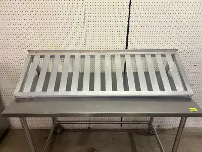 Used Falcon Restaurant Supply Used 48"x 19.5" Aluminum Wall Shelf Racks/Shelving Illinois US | Falcon Restaurant Supply #1374975