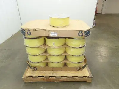 Poly Strapping Yellow Plastic Banding 1/4" W 6" x 4" Core