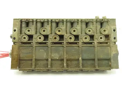Rexroth Aventics 6-Station Manifold Pneumatic Directional Solenoid Valve Bank