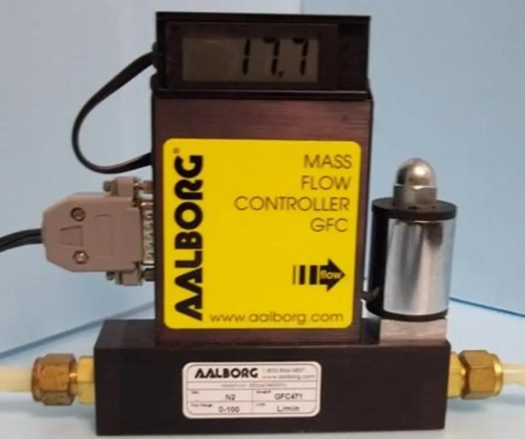 QTY. 1. AALBORG MASS FLOW CONTROLLER GFC. MAX. PSI...