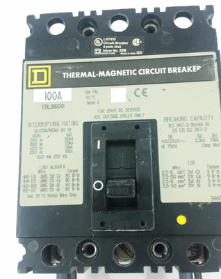 USED SQUARE D FHL360100