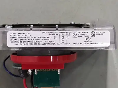 NEW SIMPLEX TIME RECORDER CO. 49HF-APPLW