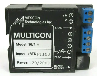 NEW MESCON ELLIOTT RTD-PT100 P8650A142 TRANSMITTER RTDPT100