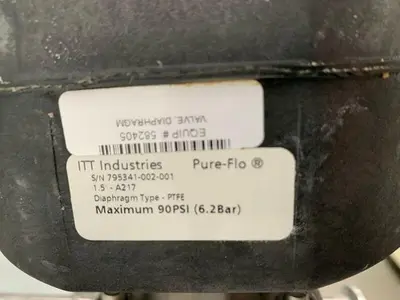 USED 3 ITT PURE-FLO 1.5" A217 DIAPHRAGM ACTUATORS & 2 1" A290 DIAPHRAGM ACTUATORS