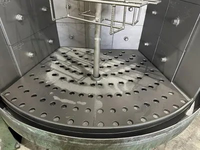 36" X 72" GOFF MODEL #3672D SPINNER HANGER SHOT BLAST CLEANING SYSTEM, NEW 2006: STOCK #22470