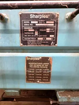 (2) Alfa-Laval/Sharples DS-406 Super-D-Canter centrifuges, 316SS.