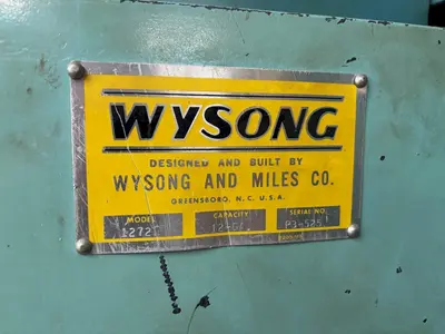 12 Ga. x 6' WYSONG MECHANICAL SHEAR MODEL 1272