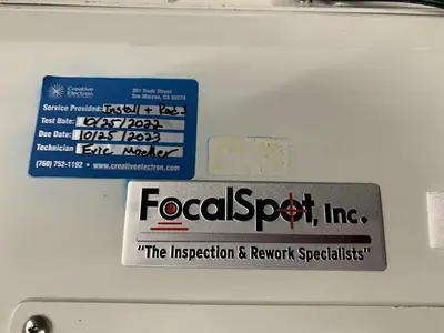 Focal Spot Verifier HR FXS090D X-Ray, Portable Inspection System – New 2011