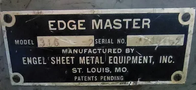 EDGEMASTER EDGEMASTER MODEL#316-2 Fabricating Machinery, Misc. | Cleveland Machinery Sales, Inc. (2)