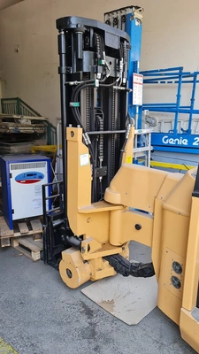 LANDOLL Rear Wheel Drive Narrow Aisle Articulating Multipurpose Electric Forklift, VIDEO