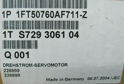 NEW SIEMENS 1FT50760AF71-1-Z SERVO MOTOR 1FT50760AF711Z