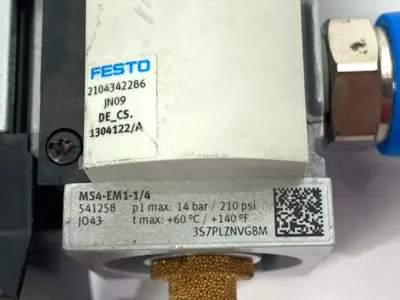 Used Festo Pneumatic Manual On/Off Valve 0-14Bar 210PSI 541258 Solenoid Valves Michigan US | Maverick Industrial Sales #1392929