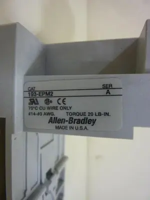 USED ALLEN BRADLEY 193-EPM2 SER A