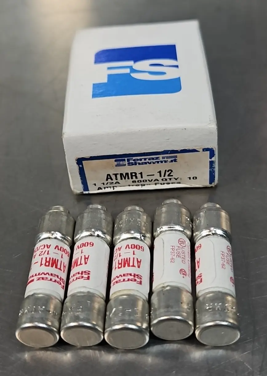 Ferraz Shawmut ATMR1-1/2 Current Limiting, 1.5A, 600A Box W/ 5 Loc4E45