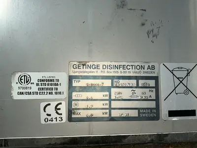 Used GETINGE S86667 Parts Washers Ohio US | HGR 24 #1518161