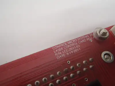 USED CONTROL MICRO SYSTEMS LASER CONTROL CARD
