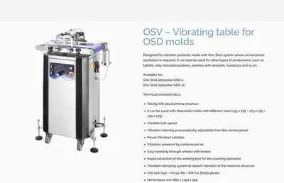 Pomati Model OSV Vibrating Conveyor