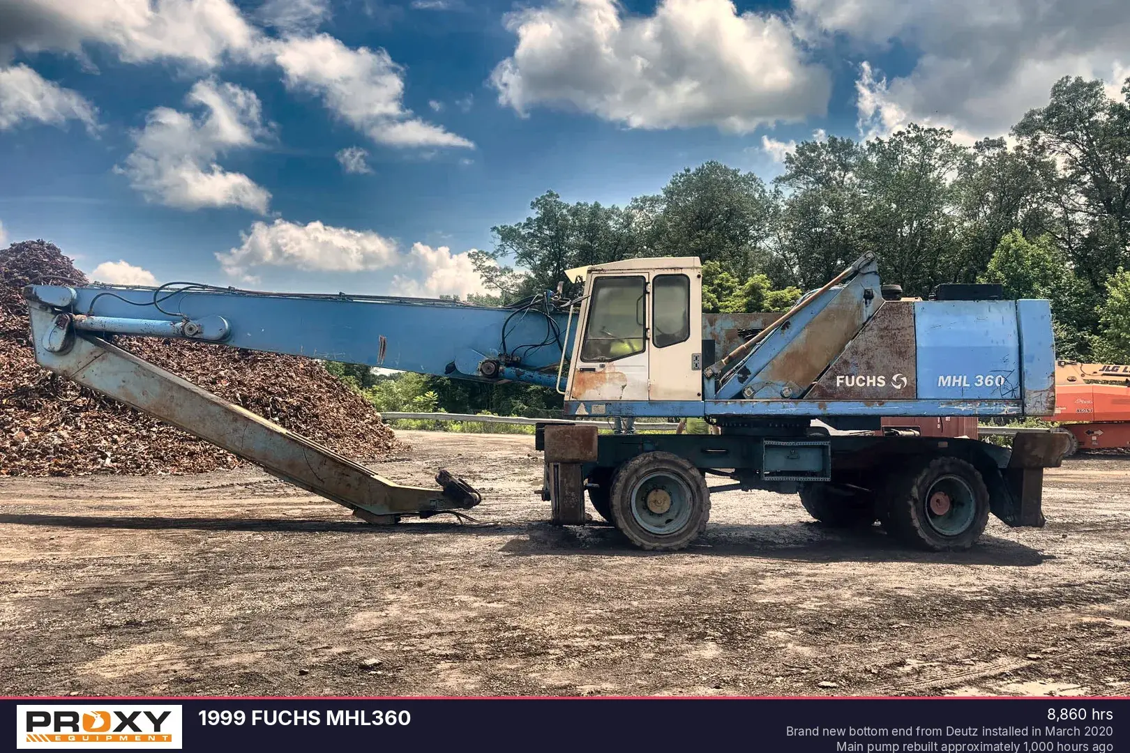 Used 1999 FUCHS MHL360 Material Handlers Pennsylvania US | Proxy Equipment #1385030