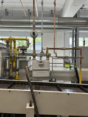 USED MAHLER /GUNTNER MAHLER CONTINUOUS FURNACE WITH GÜNTNER COOLER