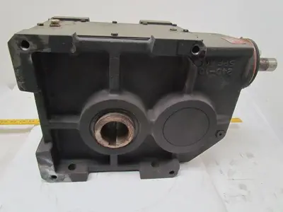302:1 Ratio 5.8RPM Large Combo Worm Spur Gear Box Speed Reducer Iron Case 132lb