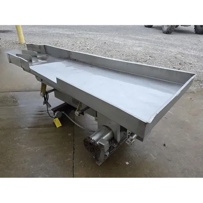 Used 46“ W X 93“ L X 6“ D Allen Fruit Co Vibrating Feeder Shaker Conveyor