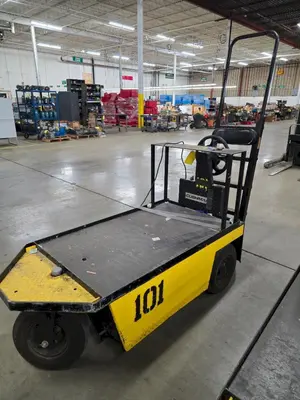 24 VOLT CUSHMAN STOCK CHASER/TUGGER CART: YOBRO #24645
