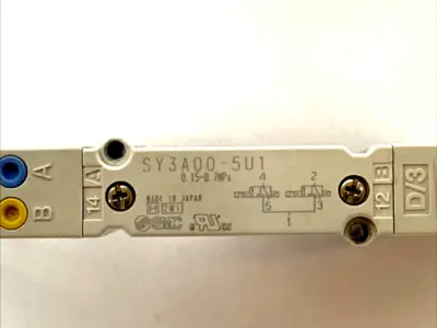 USED SMC SY3A00‑5U1 5‑PORT SOLENOID VALVE