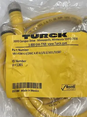 New | in-Stock TURCK TURCK VB2-FSM 4.4/2 RKC 4.4T-0.5/0.5 S651/S1578 Sensors | ND Industrial Surplus #1214198