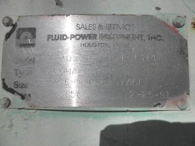USED SULZER BINGHAM 3X4X9C MSD