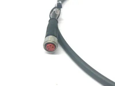 USED BECKHOFF DOUBLE ENDED POWER CABLE 1M LENGTH M8 4-PIN