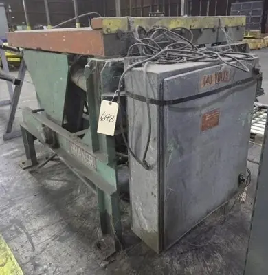 6,000 LB X 48" LBS BRANER HYDRAULIC DOWNLAYER TABLE. STOCK # 0435626