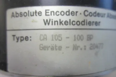 USED ABSOLUTE ENCODER CA105-100BP ENCODER CA105100BP
