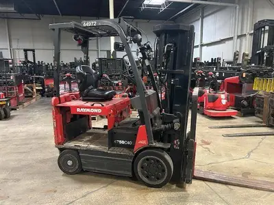 Used 2017 RAYMOND 4750C40 4-Wheel Sit down Electric Counterbalance Forklifts Illinois US | Somerset Equipment Sales #1546144