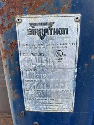 USED MARATHON FOUR (4) 2 YARD STATIONARY