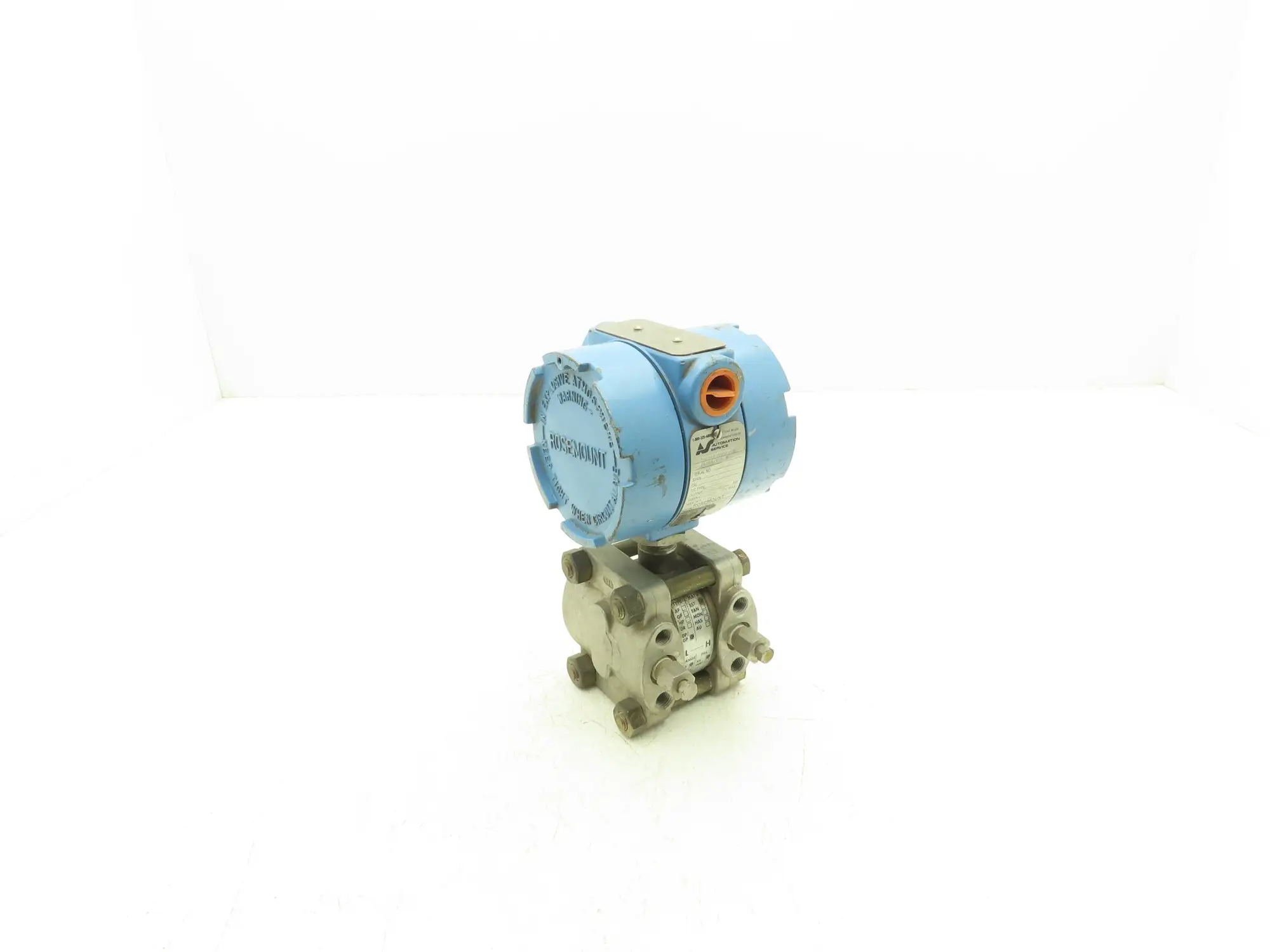 Rosemount 1151DP3E22B1DF/1151-150-2 Pressure Transmitter -30 to 0"H2O 2000psi